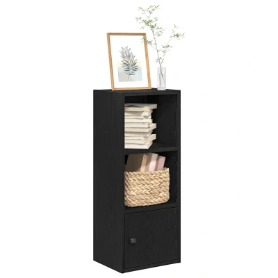 Afbeelding van vidaXL Boekenkast 31x24x77 cm bewerkt hout zwart eikenkleurig