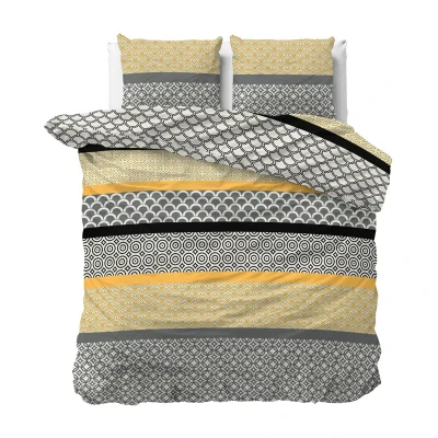 Afbeelding van Dekbedovertrek Lits Jumeaux 240x200 Sleeptime Polykatoen Grijs Inclusief Kussenslopen 2 Persoons