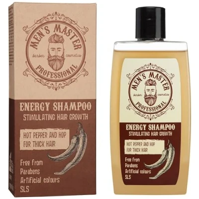 Afbeelding van Men&#039;s Master Energy Shampoo Mannen Stimuleert Haargroei &amp; Vermindert Haarverlies Normaal Dun Haar 260ML