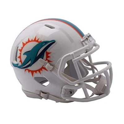 Afbeelding van Riddell NFL Miami Dolphins Unisex Replica Mini Speed Stylemiami Helm Style 2018, Team kleuren, One Size