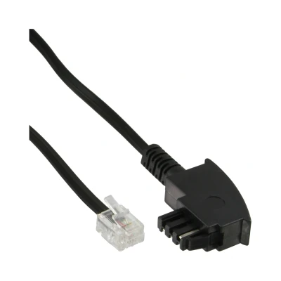 Afbeelding van InLine® TAE F kabel, voor Telekom/Siemens, baar RJ11 6P4C, 10m