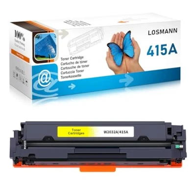 Afbeelding van LOSMANN 415A Toner compatibel met HP 415X W2032A W2032X tonercartridge vervanging voor Color Laserjet Pro MFP M479fdw M479fnw M479fdn M479dw M454dn M454dw M479 M454 (geel)