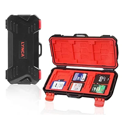 Afbeelding van LYNCA 36 Slots SD TF CF Geheugenkaart Case Houder Waterbestendig Anti Shock Draagtas voor 12 6 MIM 3 XQD &amp; NANO SIM kaarten, Compact en Grote Capaciteit Camera Geheugenkaarten