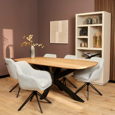 Afbeelding van Eetkamerstoel Jens Light Grey