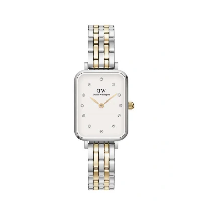 Afbeelding van Daniel Wellington dames Quadro Lumine Link horloge DW00100625 in de kleur Zilver