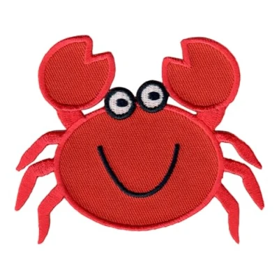 Afbeelding van PatchMommy Krab Strijkapplicatie Patch Applicatie Strijkembleem Strijkapplicaties Applicaties Kinderen