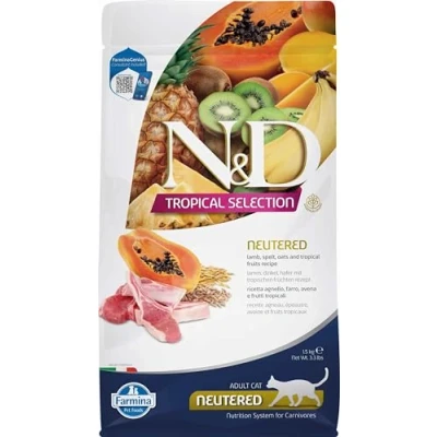 Afbeelding van N&amp;D Cat Tropical Selection Lamb Neutered 1,5 kg