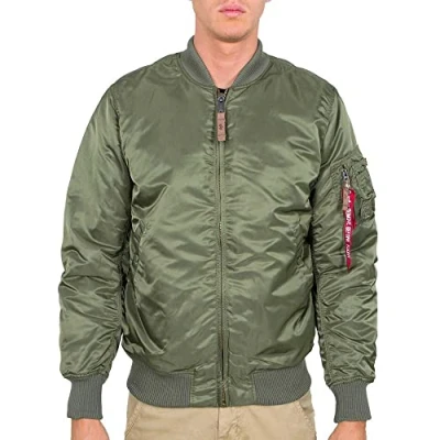 Afbeelding van Alpha Industries MA1 VF 59 LONG Bomberjacks, Heren, Maat: 3XL, Sage green