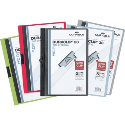Afbeelding van Klemmap Durable Duraclip A4 3mm 30 vellen assorti