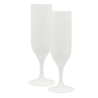 Afbeelding van Procos Plastic champagneglas, 2 stuks, herbruikbaar, feestservies voor verjaardagen, themafeesten, bruiloften