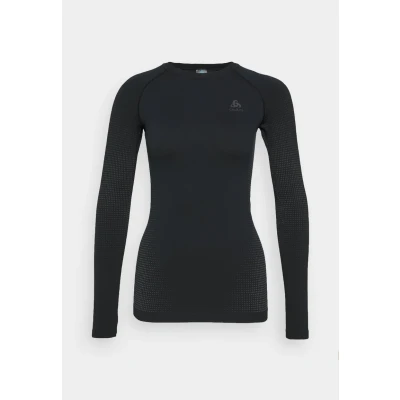 Afbeelding van Ondershirt Odlo Women BL Top Crew Neck LS Performance Warm Eco Black New Graphite Grey S