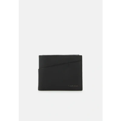 Afbeelding van Calvin Klein Diagonal Bifold COIN Unisex Portemonnee, Maat: One Size, Black
