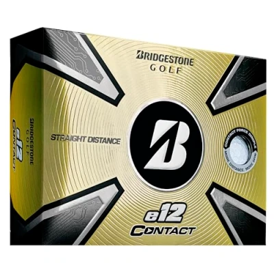 Afbeelding van Bridgestone E12 Contact Golf Balls 2023 Wit 1 Dozen, Golfballen dozijn voor mannen, Wit, One Size 3CWX6D