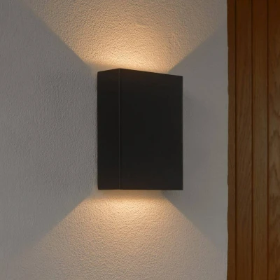 Afbeelding van Nordlux Wandlamp zwart Fold voor aan de kust 2518031203