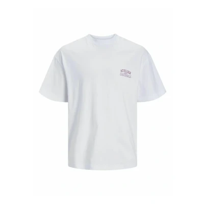 Afbeelding van JACK &amp; JONES JORSANTORINI Back Tee SS Crew Neck SN, wit (bright white), XS