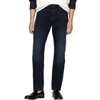 Afbeelding van Tommy Hilfiger Heren Regular Mercer STR Teton Indigo MW0MW36675 Straight, Denim (Teton Indigo), 28W/30L, 28W / 30L