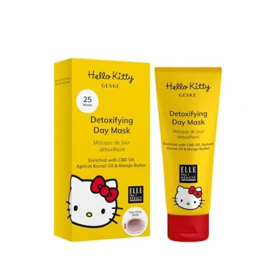 Afbeelding van GESKE Detoxifying Day Mask Gebruik met Hello Kitty Sonic Warm &amp; Cool Gezichtsmasker CBD, abrikozenpitolie en mangoboter Beschermend Normale tot gevoelige huid Vegan dierproefvrij