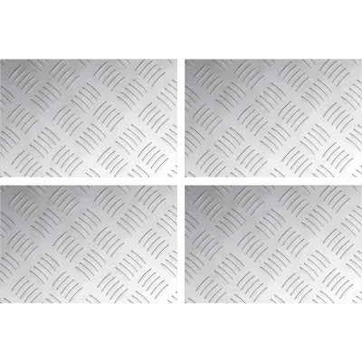 Afbeelding van vidaXL Zilver Aluminium 30 x 20 cm 0.3 Antislipeffect Traplopers