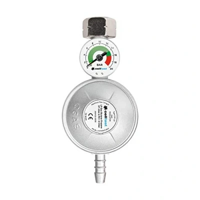 Afbeelding van Cellfast gasregelaar met manometer LPG / propaan butaan