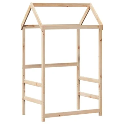 Afbeelding van Kinderbedhuisje 118x70x176,5 cm massief grenenhout