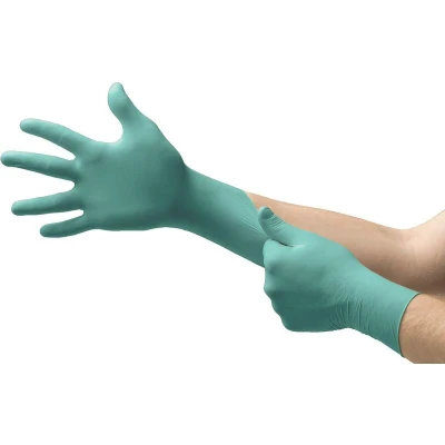 Afbeelding van Ansell Microflex 25 201 neopreen handschoenen, levensmiddelenindustrie, lichtgroen, maat 9,5 10 (100 handschoenen)