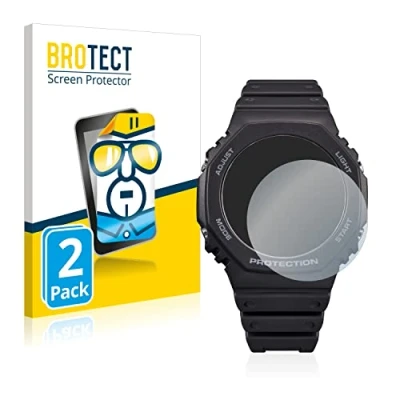 Afbeelding van BROTECT (2 Stuks) Schermbeschermer voor Casio G Shock GA B2100 Screen Protector Transparant