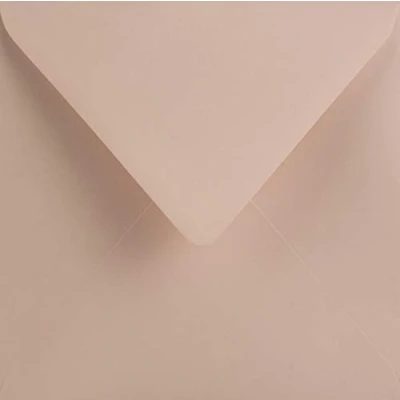 Afbeelding van Netuno 25 enveloppen vierkant lichtroze 153 x mm 115g Sirio Color Nude vierkante mooie uitnodiging edel voor verjaardag bruiloft doop enveloppe