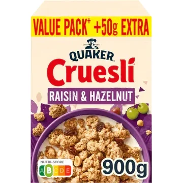 Afbeelding van Quaker Cruesli raisin &amp; hazelnut value pack