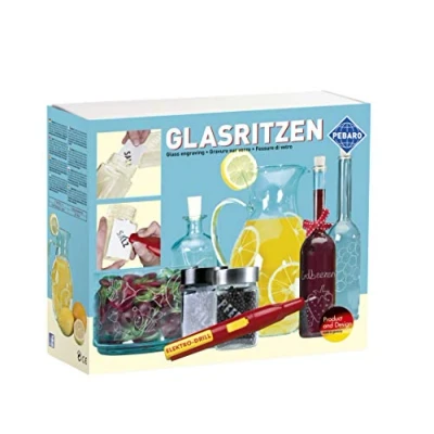 Afbeelding van Pebaro 0357 knutselset glazen spit, batterijaangedreven graveerstift, 2