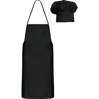 Afbeelding van Schort/Tuniek/Werkblouse Kind One Size Kariban Black 100% Katoen