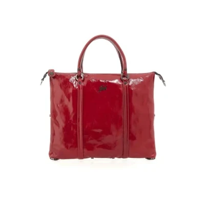 Afbeelding van Gabs Leren Schoudertas G3 Plus TG Glass Tube Black Shoulder Bag Lambrusco Wijnrood