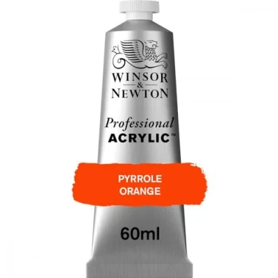 Afbeelding van Winsor &amp; Newton 8840456 Professionele acrylverf, hoge dekking, kunstenaarskwaliteit, lichtecht 60ml tube, Pyrrole Orange