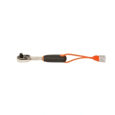 Afbeelding van Bahco Omschakelbare ratel 1/4&quot; met ronde kop Dyneema koord 72 tanden en actiehoek van 5 120 mm TAH6950