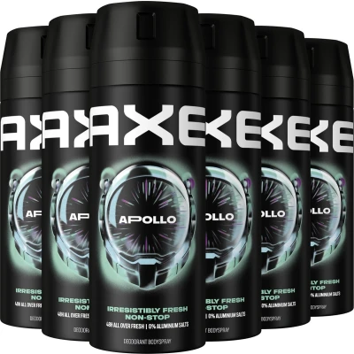 Afbeelding van Axe apollo Body Spray 150 ml deodorant 6 st Voordeelverpakking