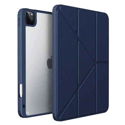 Afbeelding van Apple iPad Pro 11 (2020) Hoes: Uniq Moven Case Bookcase Slate Blue (Slate Blue) TPU Tablet Hoezen