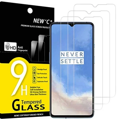 Afbeelding van NEW&#039;C 3 Stuks, Screen Protector voor OnePlus 8T, Gehard Glass Schermbeschermer Film 0.33 mm ultra transparant, resistent