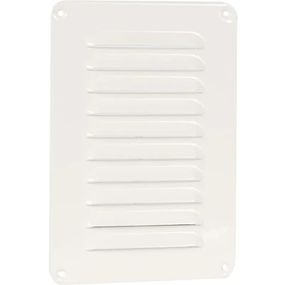Afbeelding van Nedco schoepenrooster omgezette rand alum. 200 x 250 mm wit