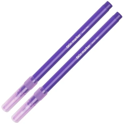 Afbeelding van Bemvp Lederen markeerstift, waterdicht, leer, chirurgische stift, tattoostift met papieren liniaal