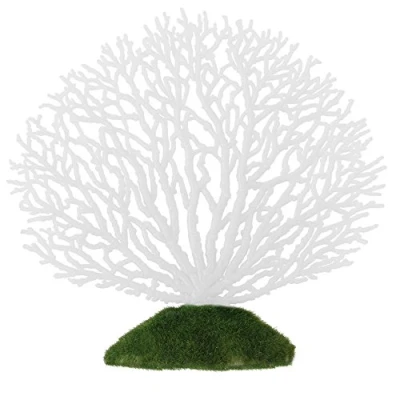 Afbeelding van Kunstkoraal ornament strip koraal plant gloeiend effect siliconen kunstmatige decoratie voor aquarium landschap (wit)