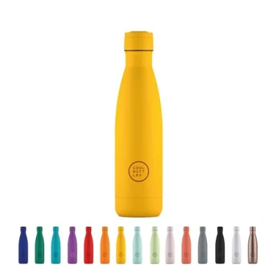 Afbeelding van Cool Bottles Stainless Steel Water Bottle 500 ml Vivid Yellow 26,5 x 7 cm Luchtdichte Thermische Fles Koude dranken 36 uur en warme 18 Triple Technologie BPA Vrij