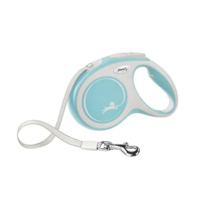Afbeelding van FLEXI New Comfort intrekbare tape hondenriem X Small 10 voet blauw/grijs 26 LB hond