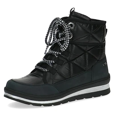 Afbeelding van Caprice Snowboots, Dames, Maat: 39, Black comb Textiel/ synthetisch