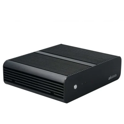 Afbeelding van Akasa Euler USFF Mini ITX Voeding 120 Watt (Mini ITX), PC behuizing, Zwart