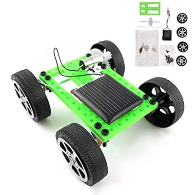 Afbeelding van Tbest DIY Solar Auto Voertuig Speelgoed Kinderen Mini Sun Power Model Natuurkunde Wetenschap Educatief Zonne
