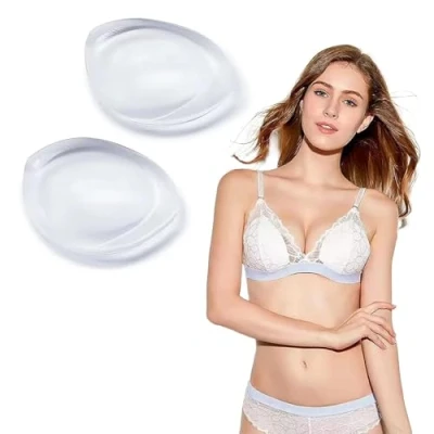 Afbeelding van KALUROIL Siliconen BH Inserts Verhoog uw Cupmaat met Waterdichte Push Up Pads voor Bikini Badpak（groot）