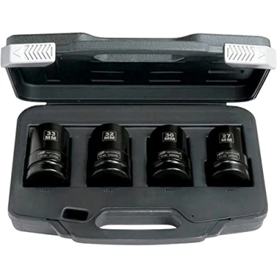 Afbeelding van Ingersoll Rand, SK8M4LN, 1&#039;&#039; inch metrische universele slagdopsleutel, set van 4 stuks