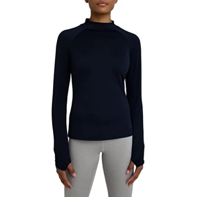 Afbeelding van SuperThermal Compressietop met Lange Mouwen en Mock hals voor Dames Night Sky (Blauw)