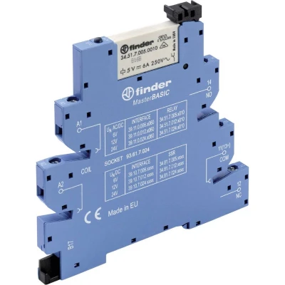 Afbeelding van Finder 39.11.8.230.0060 Koppelrelais 230 V/AC 6 A 1x wisselcontact 1 stuk(s)