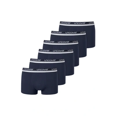 Afbeelding van uncover by Schiesser Retro 6ER PACK Basic Onderbroeken, Heren, Maat: Small, Dunkelblau