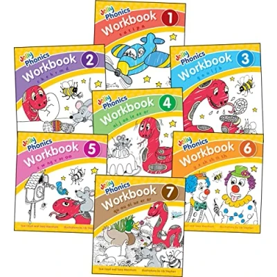Afbeelding van Jolly Phonics Workbooks 1 7: in Precursive Letters (British English edition)